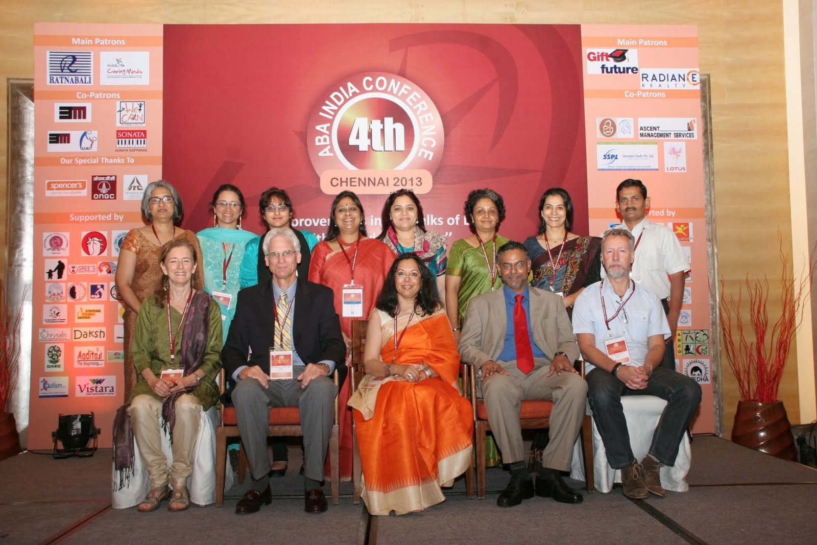 Dr. Bill Hewards Dr. NEil MArtin DR. Rebecca Ward with ABA India Team at annual conference 2013